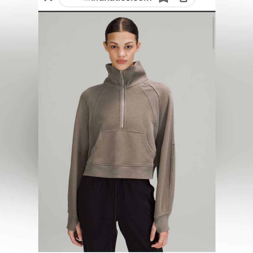 Lululemon Scuba Oversized Funnel Neck Half-Zip  xs/s
